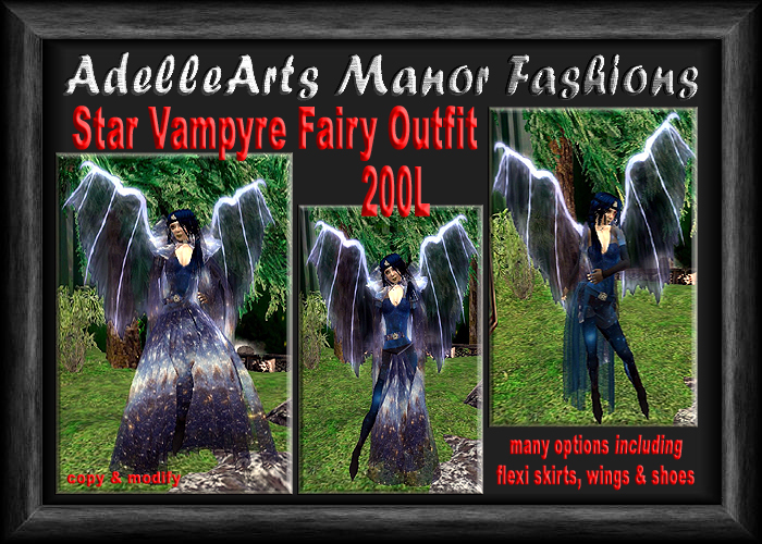 AdelleArts Star Vampyre Fairy Outfit