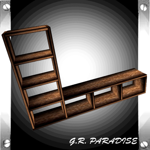 Corner shelves shaped gamma