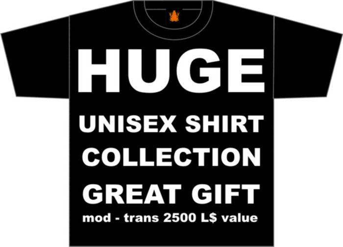 Huge Shirt Collection 45 shirts 2500 L$ value