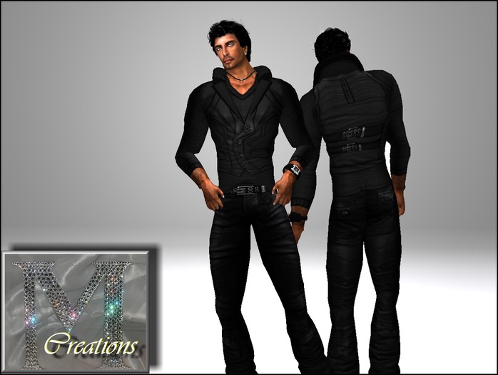 M-Creations Jacket Outfit Black  (BOXED)