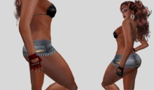 Biker Gloves  Black & Red Copy