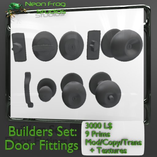 Sculpted Door Fittings Builders Set