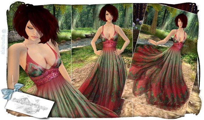 ~*~Shar's Gowns~*~Loralee Boho red