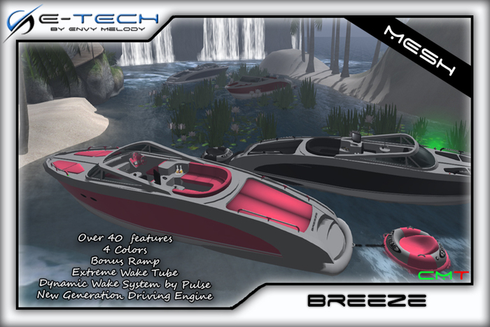 (E-Tech) Breeze MESH Boat + Wake System !! 