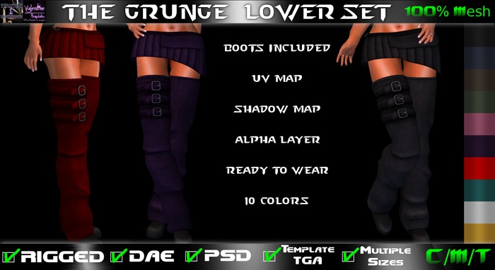 *EVO VT MESH* Grunge Lower Set 