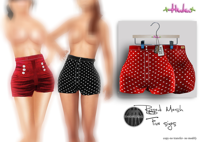 +HUHU+ Pin Up Pants red/darts 