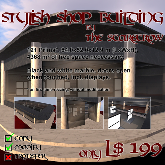 STYLISH SHOP BUILDING by The Scarecrow