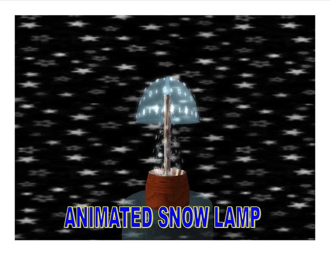 Animated Snow Lamp (boxed)