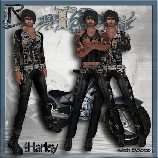Harley MEN with BIKER BooTs - Ronjas RDesignS Collection by Ronja Pera