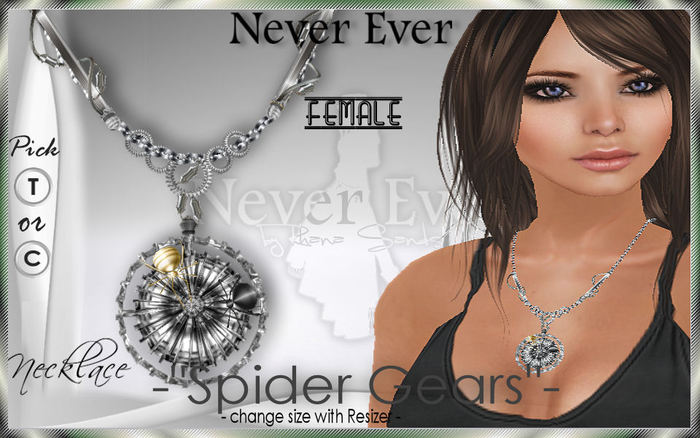 !! NE! Necklace "Spider Gears"