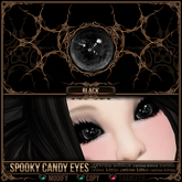 =^.^= Curious Kitties - Spooky Candy Eyes - Black