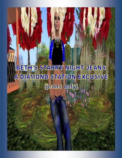 Beth's Starry Night Jeans (boxed)