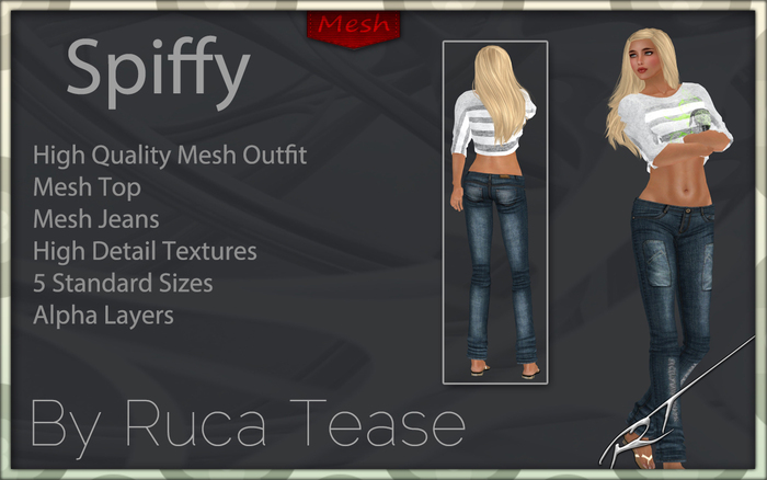 Mesh Womens Outfit with Top ~Spiffy~ by Ruca Tease