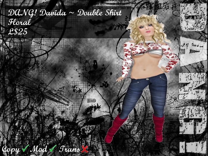 DANG! Davida ~ Double Shirt Floral