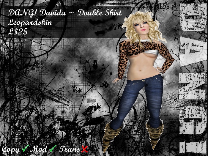 DANG! Davida ~ Double Shirt Leopard