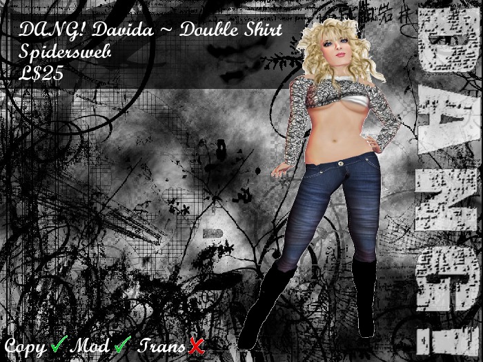 DANG! Davida ~ Double Shirt Spidersweb