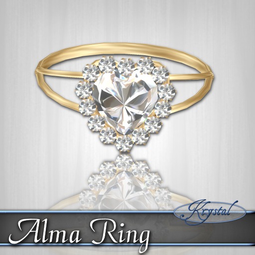 ::: Krystal ::: Alma Ring - Gold