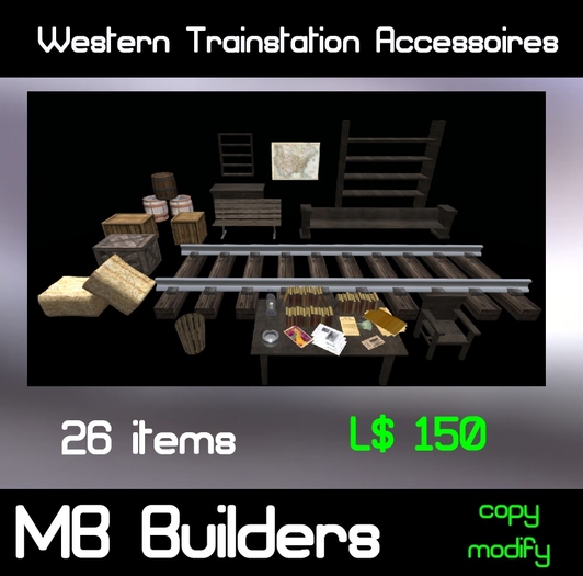 Western Train Station Accessoires