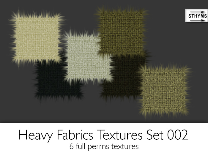 STHYMS - 6 Heavy Fabrics Textures - Set 002 FULL PERMS