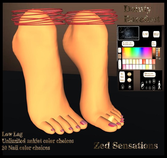 NEW Dainty Tip-toe Natural Feet