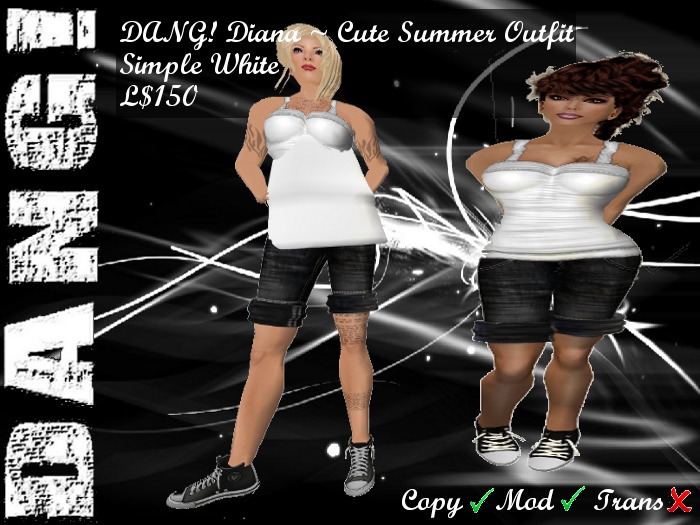 DANG! Diana ~ Summer Outfit (Simple White)