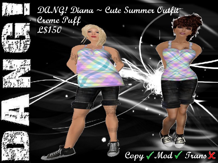 DANG! Diana ~ Summer Outfit (Creme Puff)