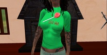 .:KK:. Lick Me Shirt (lollipop green)