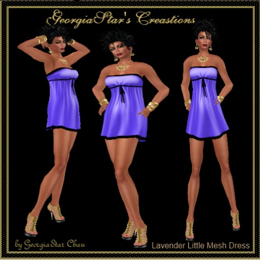 GSC Lavender Little Mesh Dress