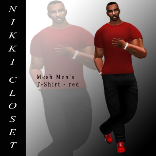 Mesh Men T-Shirt RED