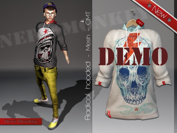 .::[NerdMonkey*clothes] - [Radical hooded DEMO]::. 