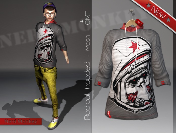 .::[NerdMonkey*clothes] - [Radical hooded monkey]::. 