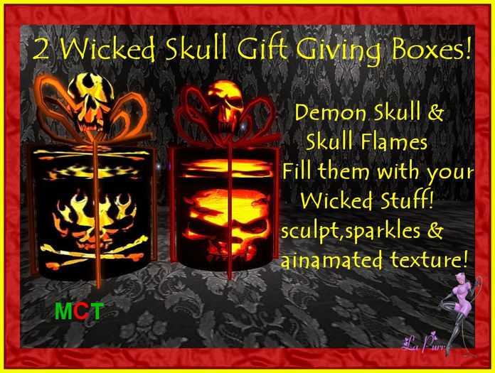 Two Wicked Skull Gift Boxes!!