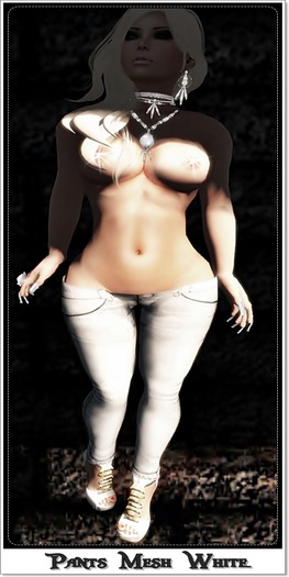 Pants Punk Ice Mesh