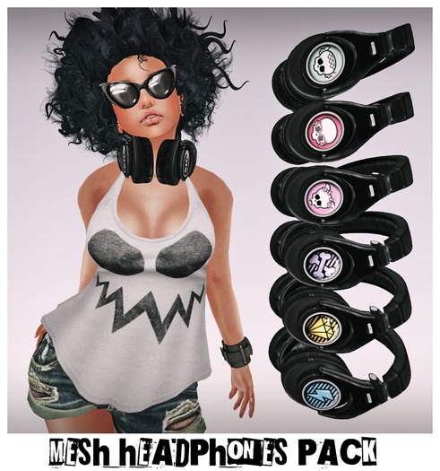 OUTLET ::Zup:: Mesh HeadPhones Pack #03