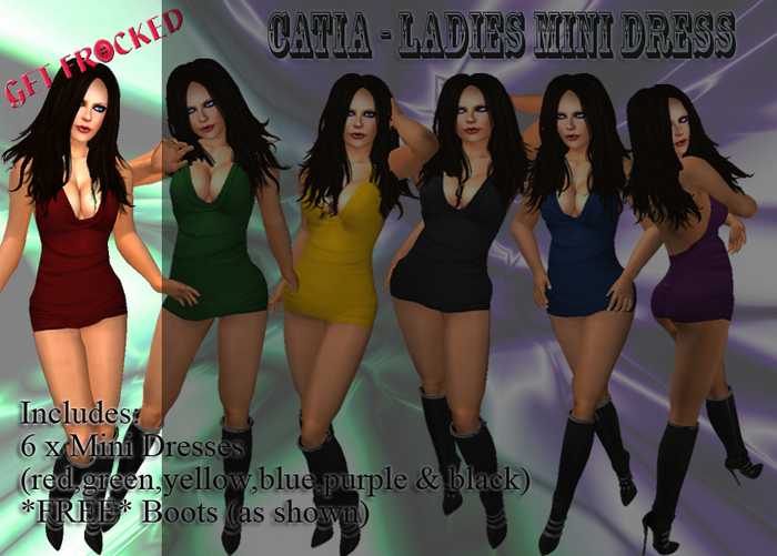 CATIA - Ladies Mini Dress RED
