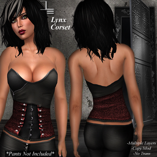 DE Designs - Lynx - Corset - Red
