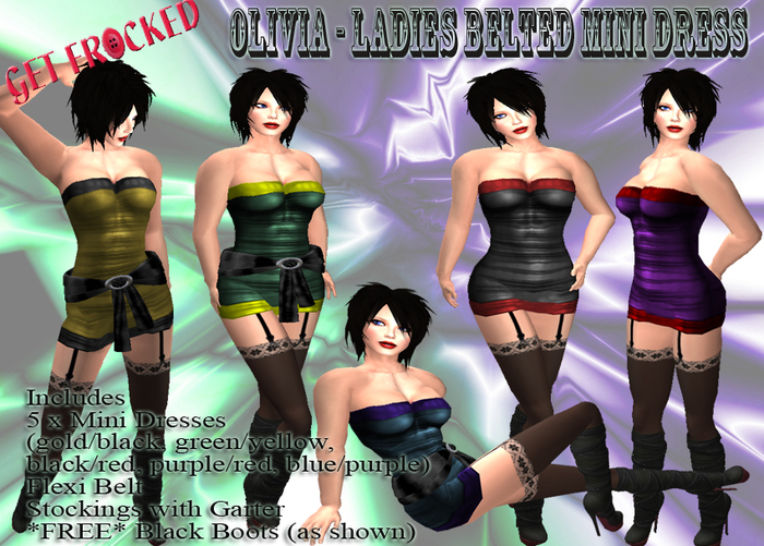 OLIVIA - Belted Mini Dress FAT PACK