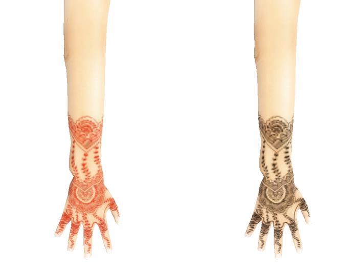 -Tintable- Henna Hand Tattoo V1