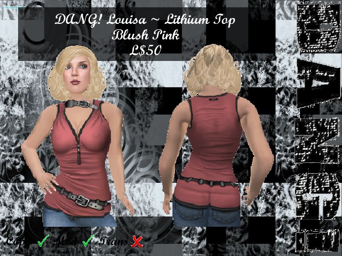 DANG! Louisa ~ Lithium Top ~ Blush Pink