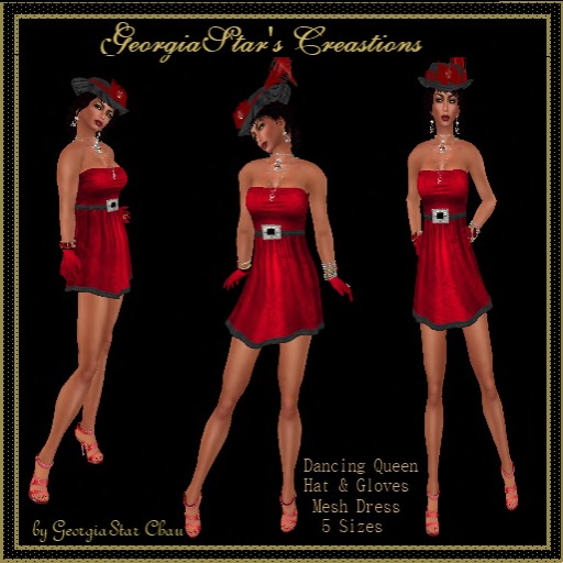 GSC Dancing Queen Red Mesh Dress