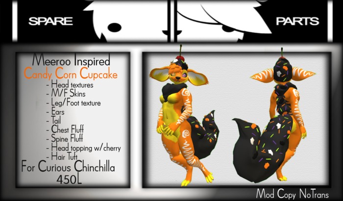 *Limited Edition* Meeroo inspired Candy Corn Cupcake Mod