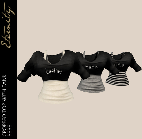 .::J&K::. Cropped Top w/ Tank - Bebe