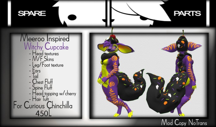 *Limited Edition* Meeroo inspired Witchy Cupcake Mod