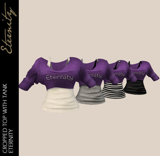 .::J&K::. Cropped Top w/ Tank - Eternity