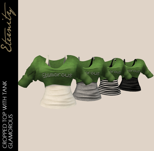 .::J&K::. Cropped Top w/ Tank - Glamorous
