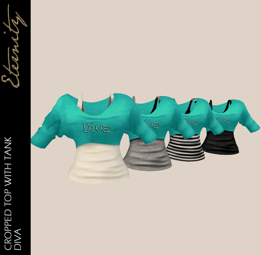 .::J&K::. Cropped Top w/ Tank - Diva