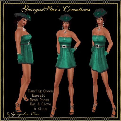GSC Dancing Queen Green Mesh Dress