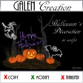 *** GALEN CREATION *** Deco Halloween 3 sans particules