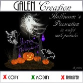 *** GALEN CREATION *** Deco Halloween 3 avec particules