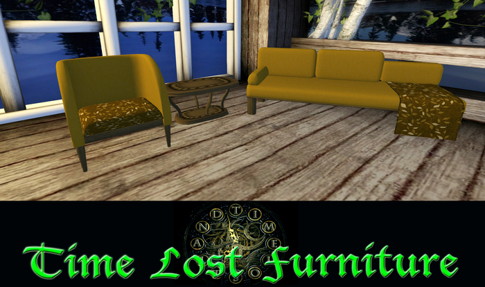 Modern Friends Living Room Set Mustard